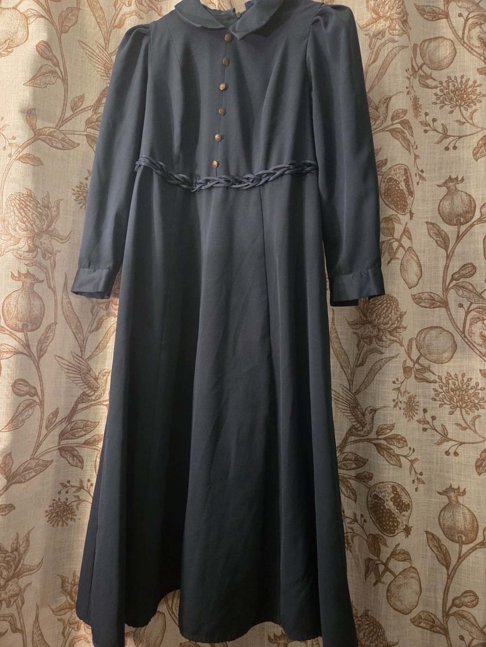 Forever Classic Green Long-Sleeve A-Line Dress